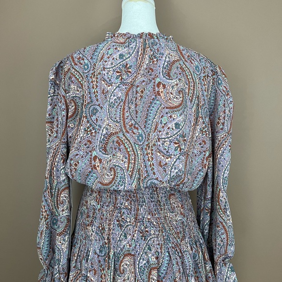{Bishop + Young} Marmont Boho Dress Long Sleeve in Dusk Paisley - Small - NWT - Picture 7 of 11